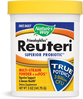 Buy Primadophilus Reuteri Superior Probiotic Multi-Strain Powder + scFOS 5 oz (141.75 g) Nature's Way Online, UK Delivery