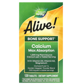 Buy UK Alive Calcium Bone, 120 Tabs, Nature's Way