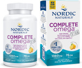 Buy Complete Omega Xtra Lemon 1000 mg 60 sGels Nordic Naturals Online, UK Delivery, EFA Omega EPA DHA