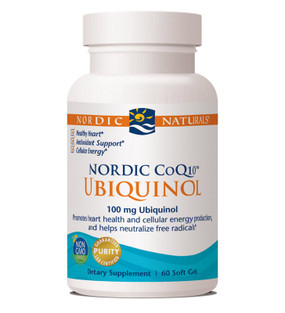Buy Nordic CoQ10 Ubiquinol 100 mg 60 sGels Nordic Naturals Online, UK Delivery, Antioxidant Ubiquinol CoQ10