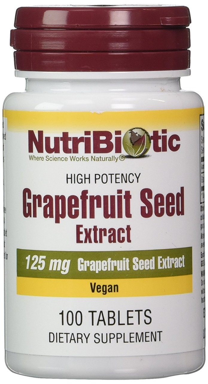 Buy Grapefruit Seed Extract 125 mg 100 Tabs NutriBiotic Online, Natural