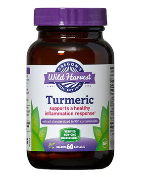 Buy Turmeric 60 Veggie Caps Oregon's Wild Harvest Online, UK Delivery, Antioxidant Curcumin