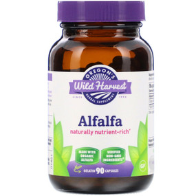 Buy Alfalfa 90 Non-GMO Veggie Caps Oregon's Wild Harvest Online, UK Delivery, Herbal Natural 