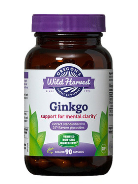 Buy Ginkgo 90 Non-GMO Veggie Caps Oregon's Wild Harvest Online, UK Delivery, Herbal Remedy Natural Treatment 