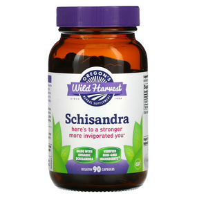 Buy Schisandra 90 Non-GMO Veggie Caps Oregon's Wild Harvest Online, UK Delivery, Gluten Free Herbal Remedy Natural Treatment