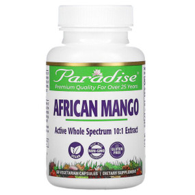 Buy African Mango 60 Veggie Caps Paradise Herbs Online, UK Delivery, Diet Weight Loss Irvingia gabonensis Gluten Free