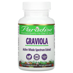 Buy Brazilian Graviola 60 Veggie Caps Paradise Herbs Online, UK Delivery, Immune Systems Vitamins Boosters Support Supplements