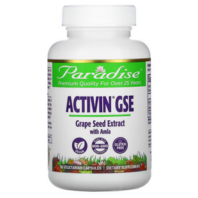 Buy ActiVin Grape Seed Extract 90 Veggie Caps Paradise Herbs Online, UK Delivery, Antioxidant