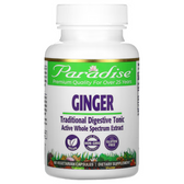 Buy Rainforest Ginger 60 Veggie Caps Paradise Herbs Online, UK Delivery, Digestion Stomach Treatment Pain Relief Remedy Digestive Aid