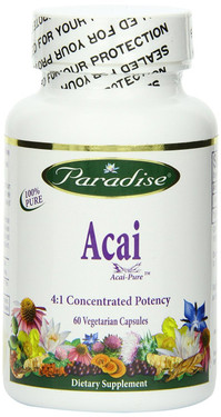 Buy Acai 60 Veggie Caps Paradise Herbs Online, UK Delivery, Juice Fruit Extract