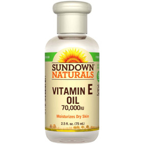 Buy Vitamin E Oil 70 000 IU 2.5 oz (75 ml) Rexall Sundown Naturals Online, UK Delivery, Vitamin E Oil Cream
