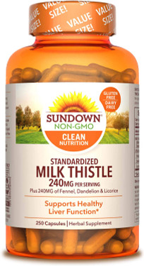 Buy Milk Thistle Xtra 240 mg 250 Caps Rexall Sundown Naturals Online, UK Delivery, Milk Thistle Silymarin Liver Cleanse Detox Cleansing