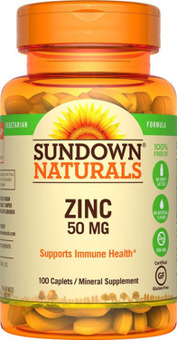 Buy Zinc High Potency 50 mg 100 Caplets Rexall Sundown Naturals Online, UK Delivery, Mineral Supplements