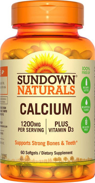 Buy Liquid-Filled Calcium 1200 mg 60 sGels Rexall Sundown Naturals Online, UK Delivery, Mineral Supplements