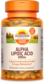 UK Buy Super Alpha Lipoic Acid 600 mg 60 Caps Rexall Sundown