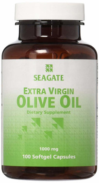 Buy Extra Virgin Olive Oil 1000 mg 100 Softgel Caps Seagate Online, UK Delivery, EFA Omega EPA DHA