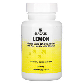 Buy Lemon 450 mg 100 Vcaps Seagate Online, UK Delivery, Digestion Stomach Treatment Pain Relief Remedy Digestive Aid