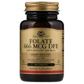 Buy Folate (As Metafolin) 400 mcg 100 Tabs Solgar, UK Shop