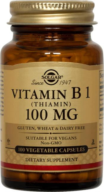 Buy Vitamin B1 100 mg 100 Caps Solgar Online, UK Delivery