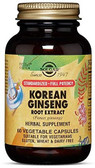 Buy Korean Ginseng Root Extract 60Veggie Caps Solgar Online, UK Delivery, Cold Flu Remedy Relief Viral Treatment Korean Ginseng Immune Support