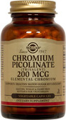 Buy Chromium Picolinate 200 mcg 180 Veggie Caps Solgar Online, UK Delivery, Mineral Supplements
