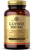 Buy L-Lysine Free Form 500 mg 100 Veggie Caps Solgar Online, UK Delivery, Amino Acid