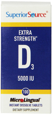 Buy MicroLingual Extra Strength Vitamin D3 5000 IU 100 Tabs Superior Source Online, UK Delivery, Vitamin D3