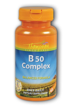 Buy B50 Complex 60 Caps Thompson Online, UK Delivery, Vitamin B Complex
