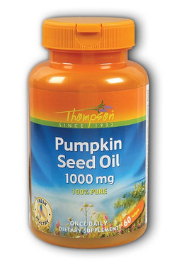 Buy Pumpkin Seed Oil 1000 mg 60sGels Thompson Online, UK Delivery, EFA Omega EPA DHA