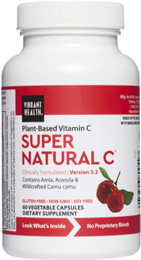 Buy Super Natural C Version 3.1 60 Veggie Caps Vibrant Health Online, UK Delivery, Whole Food Vitamin C