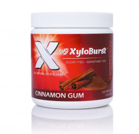 Buy Xylitol Chewing Gum Cinnamon 5.29 oz (150 g) 100 Pieces Xyloburst Online, UK Delivery, Oral Care Dental Chewing Gum Mints