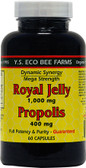 Buy Royal Jelly Propolis 1 000 mg/400 mg 60 Caps Y.S. Eco Bee Farms Online, UK Delivery, Bee Supplements