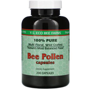 UK Buy Bee Pollen, 200 Caps, Y.S. Eco Bee Farms