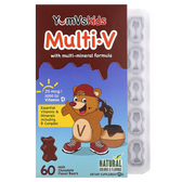Buy Multi-V + Multi-Mineral Formula Milk Chocolate Flavor 60 Bears Yum-V's Online, UK Delivery, Kids Gummies