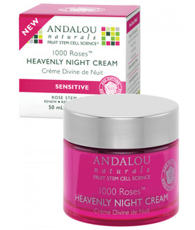 Buy Heavenly Night Cream 1000 Roses Sensitive 1.7 oz (50 ml) Andalou Naturals Online, UK Delivery, Night Creams Vegan Cruelty Free Product