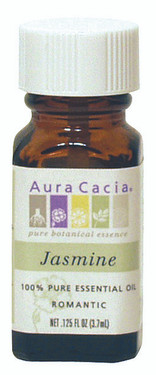 Buy 100% Pure Essential Oil Jasmine Absolute .125 oz (3.7 ml) Aura Cacia Online, UK Delivery, Aromatherapy Essential Oils