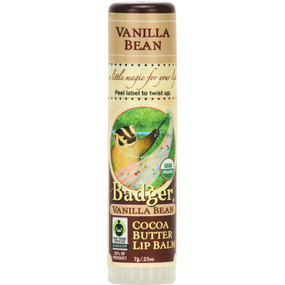 Buy Cocoa Butter Lip Balm Vanilla Bean .25 oz (7 g) Badger Company Online, UK Delivery, Lip Balms