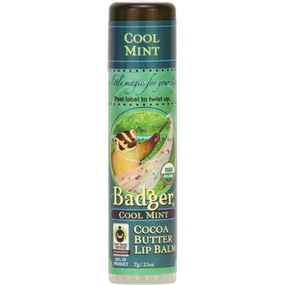 Buy Cocoa Butter Lip Balm Cool Mint .25 oz (7 g) Badger Company Online, UK Delivery, Lip Balms
