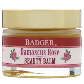 Buy Beauty Balm Damascus Rose 1 oz (28 g) Badger Company Online, UK Delivery, Vegan Cruelty Free Product Skin Supplements Topical Treatments