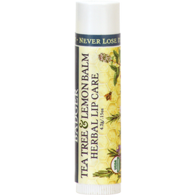 Buy Tea Tree & Lemon Balm Herbal Lip Care .15 oz (4.2 g) Badger Company Online, UK Delivery, Lip Balms