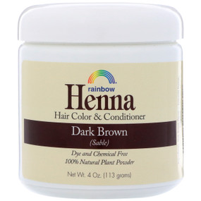 Henna Botanical Hair Color and Conditioner Persian Dark Brown 4 oz 