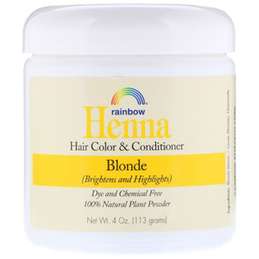Buy Henna 100% Botanical Hair Color and Conditioner Persian Blonde 4 oz (113 g) Powder Rainbow Research Online, UK Delivery, Henna Hair Care Hair Coloring