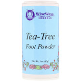 Buy Tea-Tree Foot Powder 3 oz (85 g) WiseWays Herbals Online, UK Delivery, Feet Foot Care