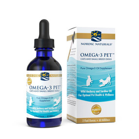 Buy Omega-3 Pet Cats and Small Breed Dogs 2 oz (60 ml) Nordic Naturals Online, UK Delivery, Pet Supplements EFA's for Pets