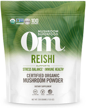 Reishi, Mushroom Powder 200 g Organic Mushroom Nutrition, UK Store