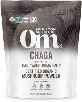 Chaga, Mushroom Powder 200 g Organic Mushroom, UK Store
