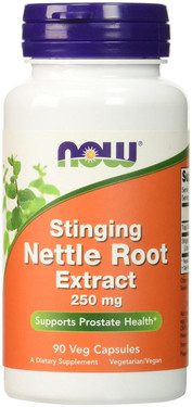 Nettle Root Extract Stinging 250 mg 90 Caps, Now Foods