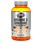 UK Buy Now Foods Arginine and Ornithine 250 Caps