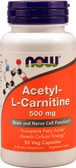 Buy Acetyl L-Carnitine 500 mg 50 Caps, Now Foods