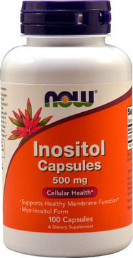 Buy Inositol 500 mg 100 Caps Now Foods, Metabolism, Immune